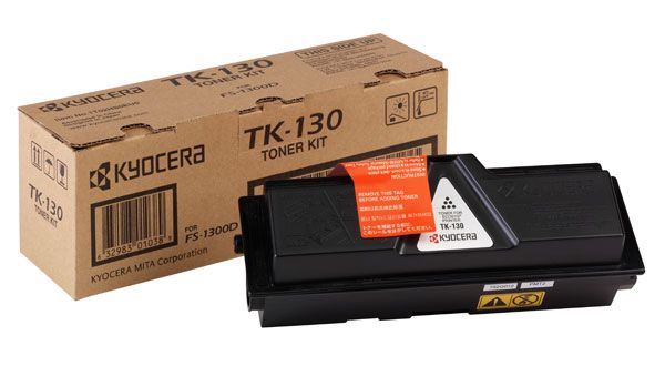Тонер-картридж TK-130 Kyocera FS-1028/1350 (цвет: черный) [ресурс: 7 200 стр.] [артикул: 1T02HS0EUC] /оригинальный/