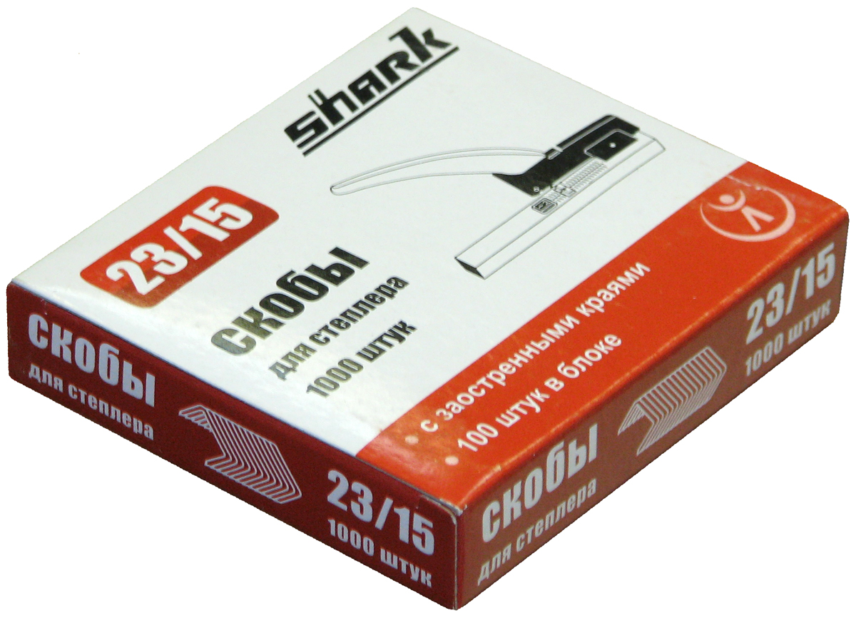 Скобы для степлера Shark 23/15 (1000шт./уп)