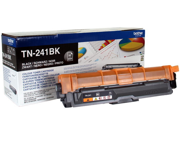 Тонер-картридж TN-241BK Brother HL 3140/3170/ DCP 9020/ MFC 9140/9340 (цвет: чёрный) [ресурс: 2 500 стр.] [артикул: TN241BK] /оригинальный/