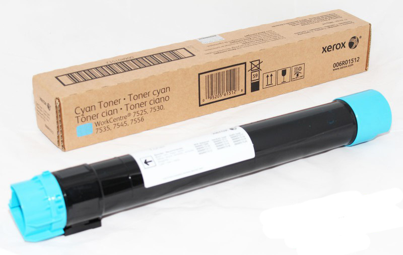 Тонер-картридж XEROX WC 7525/7530/ 7535/7545/7556/ 7830/7835/ 7845/7855/7970 (цвет: голубой) [ресурс: 20 000 стр.] [артикул: 006R01520] /оригинальный/