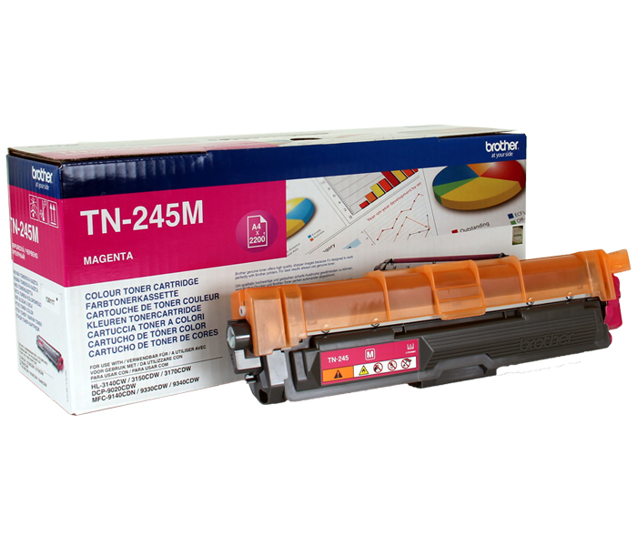 Тонер-картридж TN-245M Brother HL 3140/3170/ DCP 9020/ MFC 9140/9340 (цвет: пурпурный) [ресурс: 2 200 стр.] [артикул: TN245M] /оригинальный/