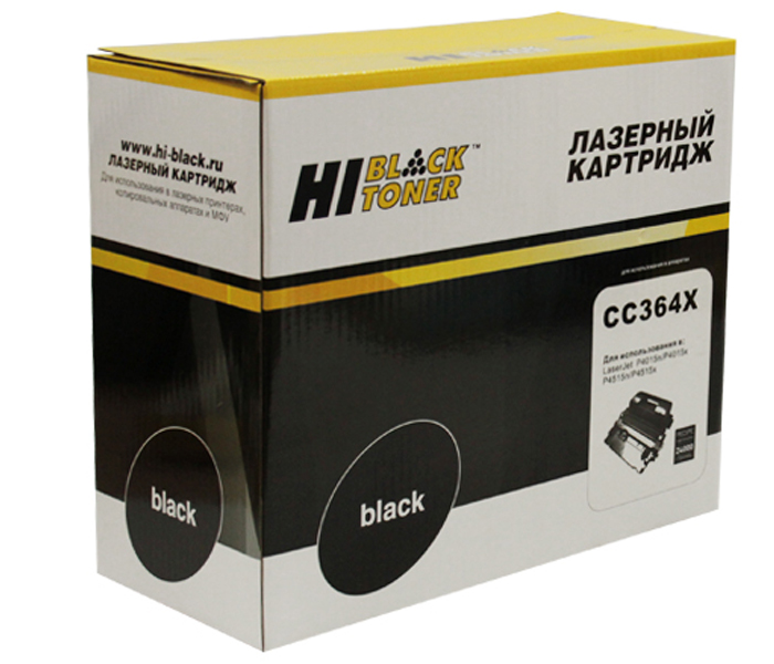 Тонер-картридж HP LJ P4010/4515 (цвет: чёрный) [ресурс: 24 000 стр.] [артикул: HB-CC364X] /совместимый [Hi-Black]/
