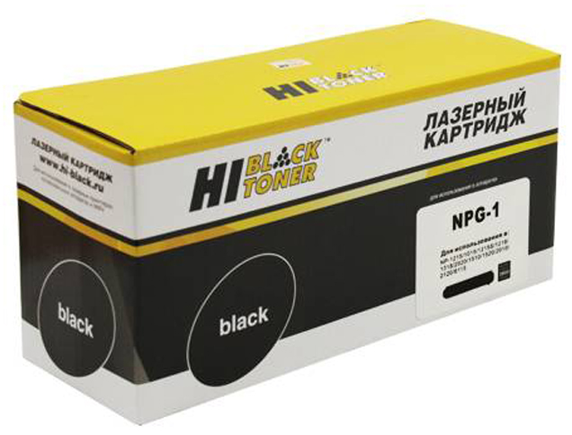 Тонер-картридж Canon NP-1000/6416/ C-150/180 (цвет: чёрный) [ресурс: 3 800 стр.] [артикул: HB-NPG-1] /совместимый [Hi-Black]/