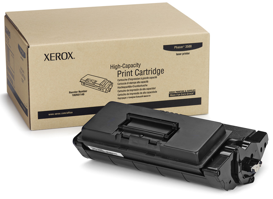 Принт-картридж Xerox Phaser 3500 (цвет: чёрный) [ресурс: 12 000 стр.] [артикул: 106R01149] /оригинальный/