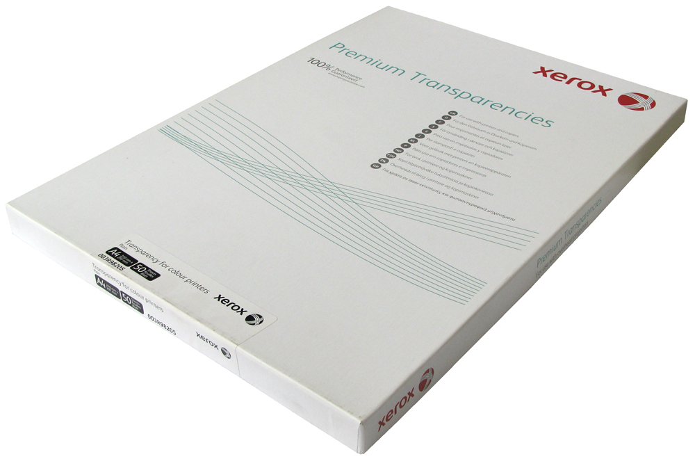 Прозрачная пленка для цветной лазерной печати Xerox Premium Color Plain ...