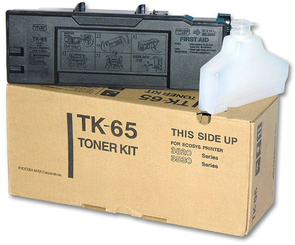 Тонер-картридж TK-65 Kyocera FS3820/3830 (цвет: черный) [ресурс: 20 000 стр.] [артикул: 1T02FB0EU0] /оригинальный/