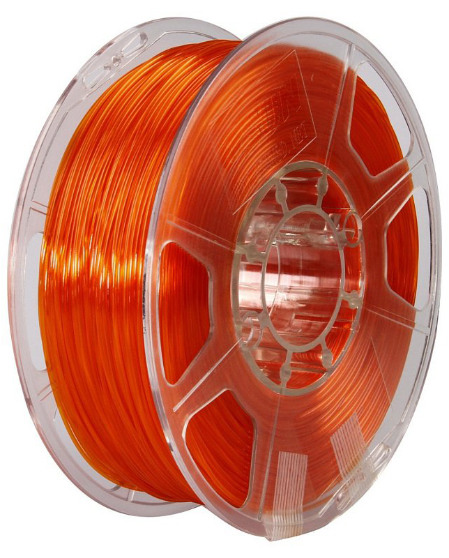 Проволока PETG-пластик ESUN для печати на 3D-принтерах (диаметр нити: 1,75 мм, вес катушки: 1 кг, цвет: оранжевый)
