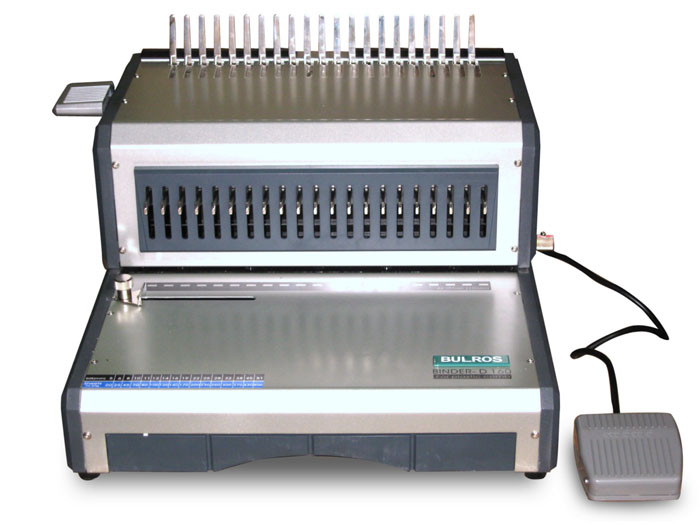 Брошюровщик для пластиковых пружин Bulros D160 (до 500 листов) /Электрический/