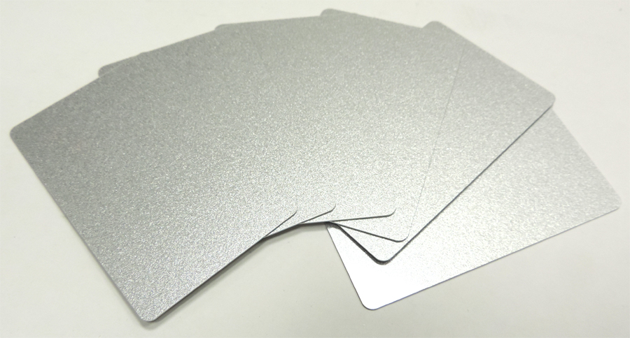 Пластиковая карта CIMage (модель: RUSS-S3458, CR-80, 30mil (0.76 мм), материал: PVC, цвет: серебро, 10 шт./уп) [артикул RUSS-S3458] [R]