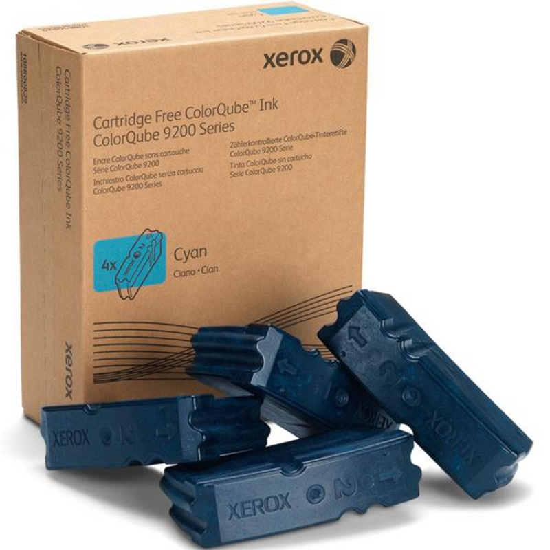 Чернила Xerox CQ 92xx/93xx (цвет: голубой) [ресурс: 4 х 9250 стр.] [артикул: 108R00837] /оригинальные/