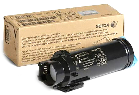 Тонер-картридж Xerox Phaser 6510/ WC 6515 (цвет: голубой) [ресурс: 1 000 стр.] [артикул: 106R03481] /оригинальный/