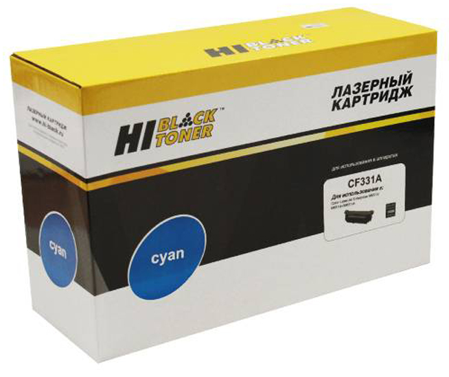 Тонер-картридж HP Color LaserJet M651 (цвет: голубой) [ресурс: 15 000 стр.] [артикул: HB-CF331A] /совместимый [Hi-Black]/