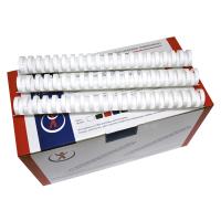 Пластиковые пружины для переплета 25 мм белые (50 шт./уп.)