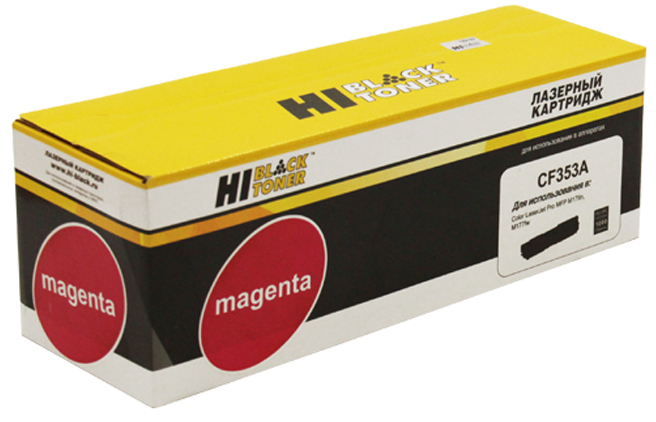 Тонер-картридж HP Color LaserJet Pro M176/177 (цвет: пурпурный) [ресурс: 1 000 стр.] [артикул: HB-CF353A] /совместимый [Hi-Black]/