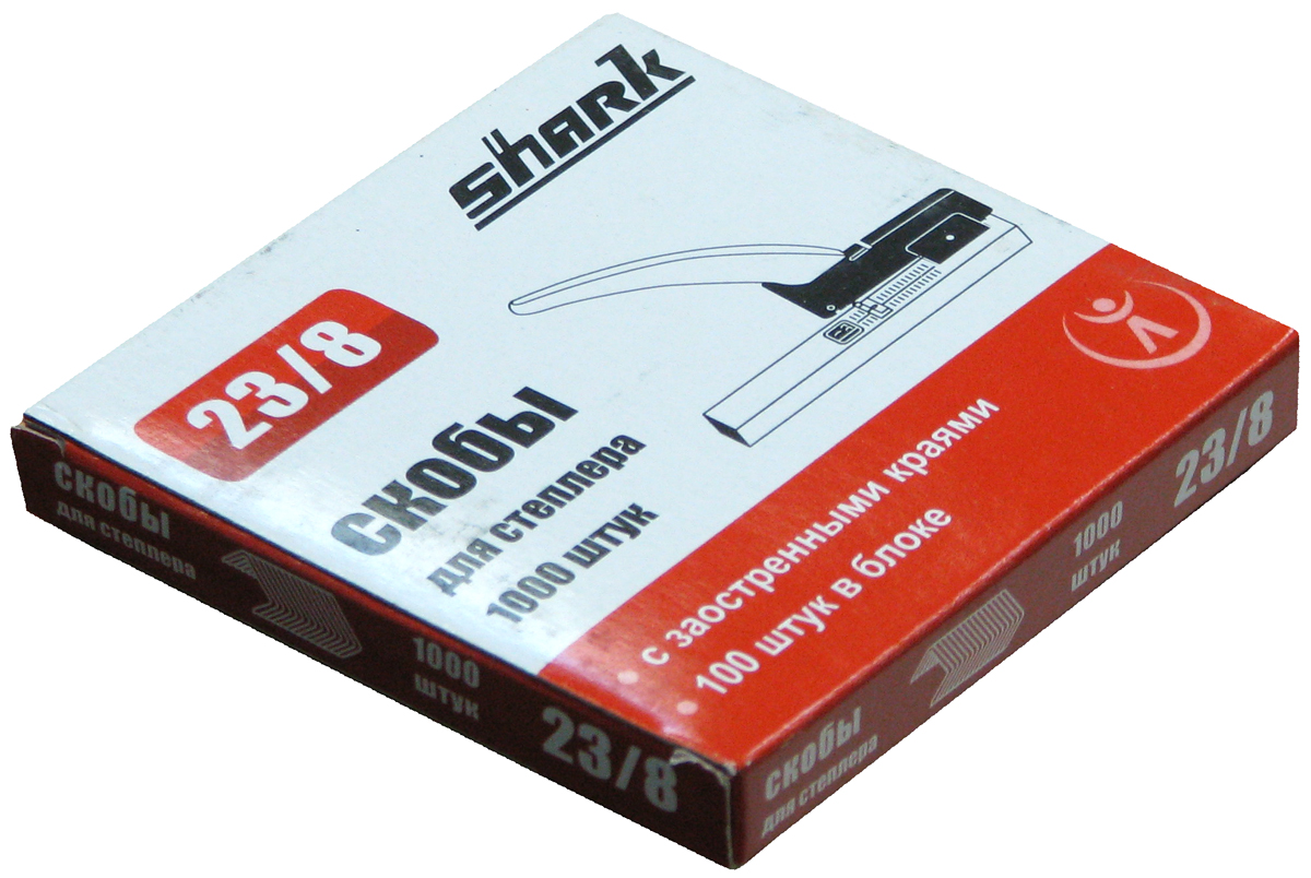 Скобы для степлера Shark 23/8 (1000шт./уп)