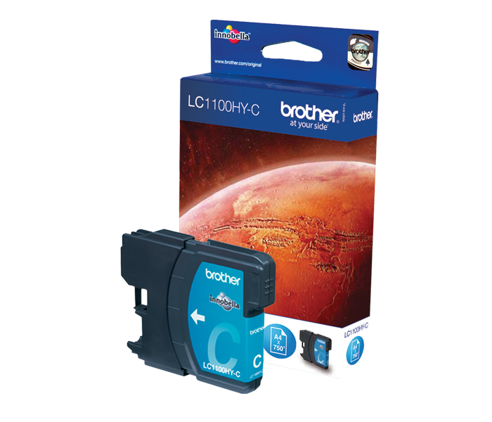 Картридж LC-1100HYC Brother DCP 6690/ MFC 5890/6890 (цвет: голубой) [ресурс: 750 стр.] [артикул: LC1100HYC] /оригинальный/