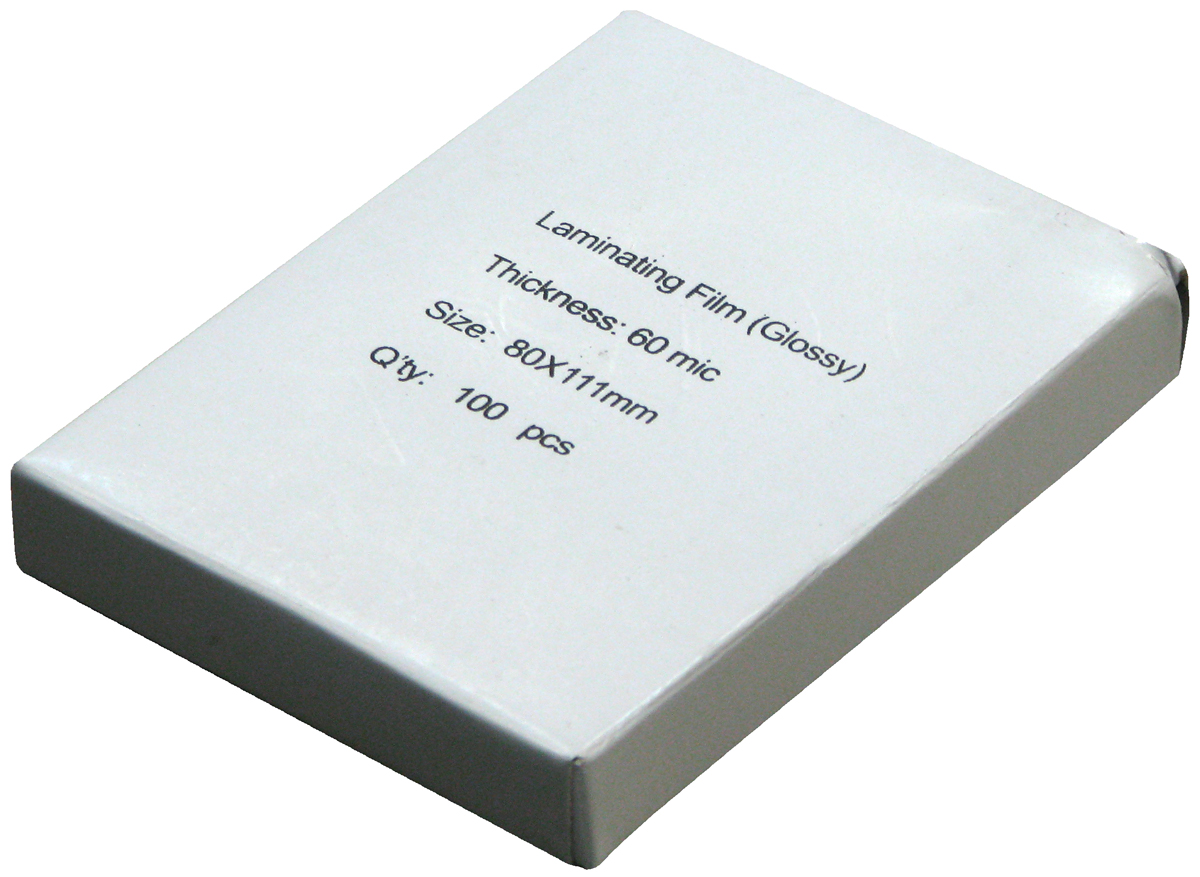 Пленка для ламинирования А7 (80х111мм, 2х60мкм, 100шт/уп) глянцевая /LF/