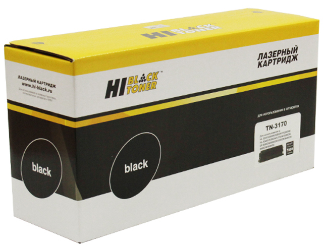 Тонер-картридж Brother HL 5240/5270 Универсальный (цвет: чёрный) [ресурс: 7 000 стр.] [артикул: HB-TN-3170] /совместимый [Hi-Black]/