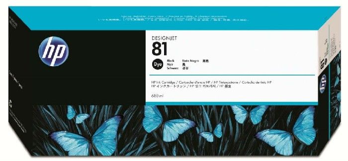 Картридж №81 HP DesignJet 5000/5500 (цвет: черный) [объем: 680 мл] [артикул: C4930A]  /оригинальный/