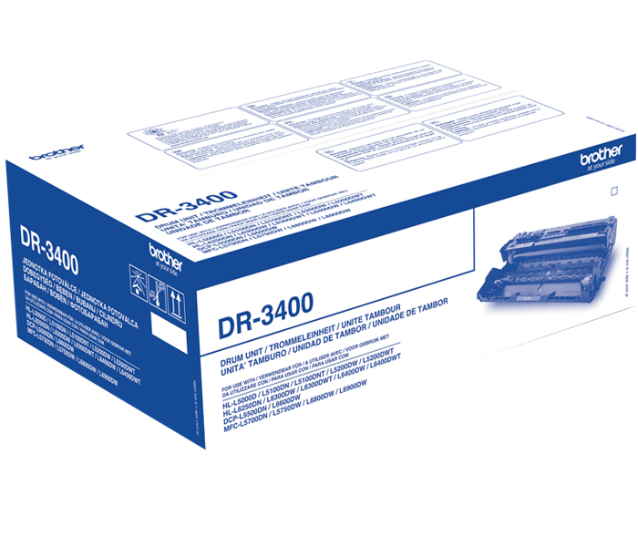 Копи-картридж DR-3400 Brother HL L5000/6400/ DCP L5500/6600/ MFC L5700/6900 (цвет: черный) [ресурс: 50 000 стр.] [артикул: DR3400] /оригинальный/