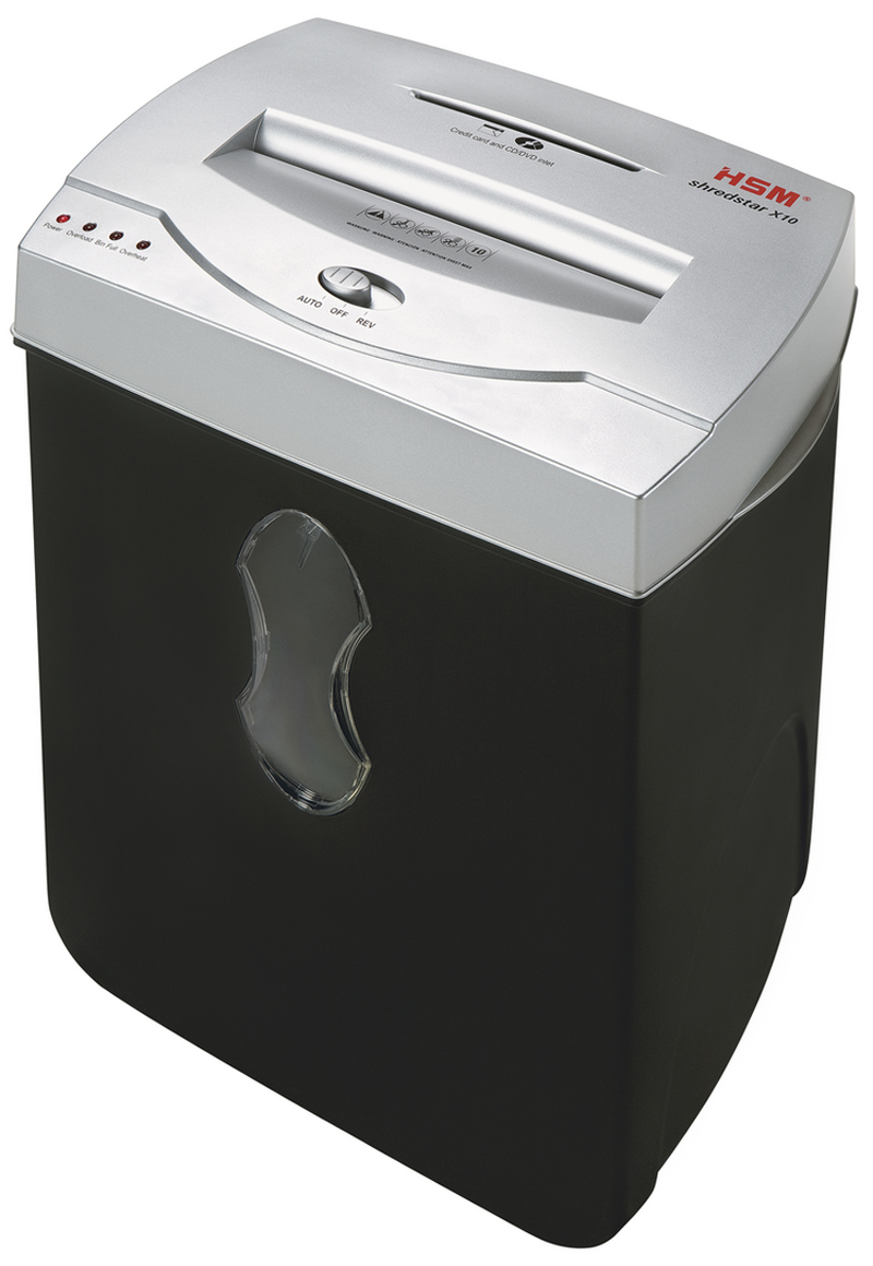Уничтожитель (шредер) бумаги HSM Shredstar X10 (размер частицы 4,5x30 мм)
