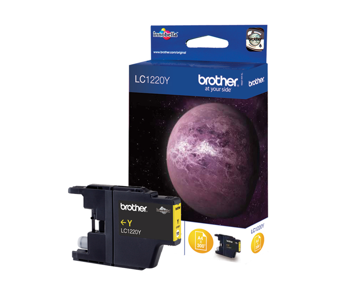 Картридж LC-1220Y Brother DCP J525/925/ MFC J430/825 (цвет: жёлтый) [ресурс: 300 стр.] [артикул: LC1220Y] /оригинальный/