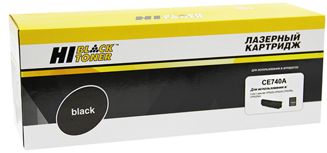 Тонер-картридж HP LaserJet Pro Color CP5220ser/5225 (цвет: чёрный) [ресурс: 7 000 стр.] [артикул: HB-CE740A] /совместимый [Hi-Black]/