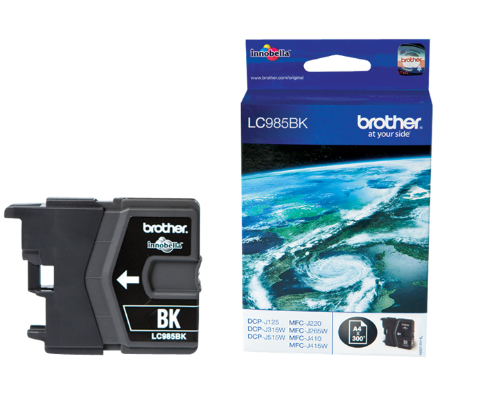 Картридж LC-985BK Brother DCP J125/515/ MFC J220/415 (цвет: чёрный) [ресурс: 300 стр.] [артикул: LC985BK] /оригинальный/