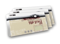 Дизайнерские (текстурные) конверты SmartLine Top Style Tradition "Традишн" (слоновая кость) (120 г/кв.м, 110x220 мм, 20 конв./пач)