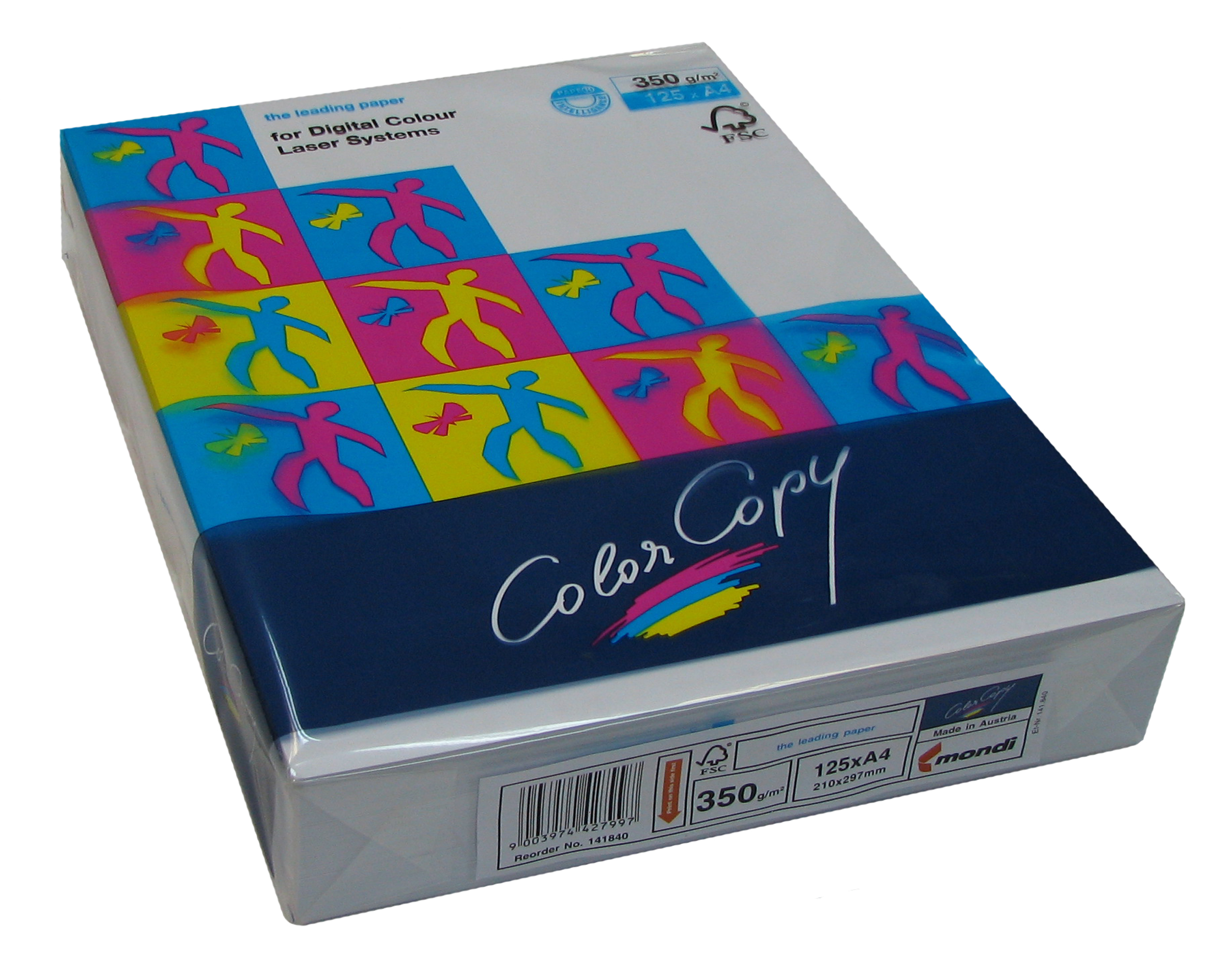 Бумага для лазерной печати Color Copy A4 (350 г/кв.м, 210x297 мм, 125 л/пач)