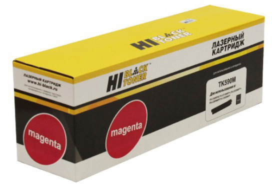 Тонер-картридж Kyocera-Mita FS C2026/5250/ EcoSys M6026/6526 (цвет: пурпурный) [ресурс: 5 000 стр.] [артикул: HB-TK-590M] /совместимый [Hi-Black]/