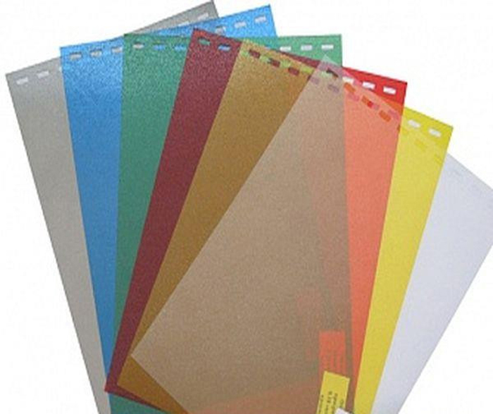 Обложки для переплета пластиковые прозрачные "Кожа" Желтые А4 (180мкм, 100л/пач)