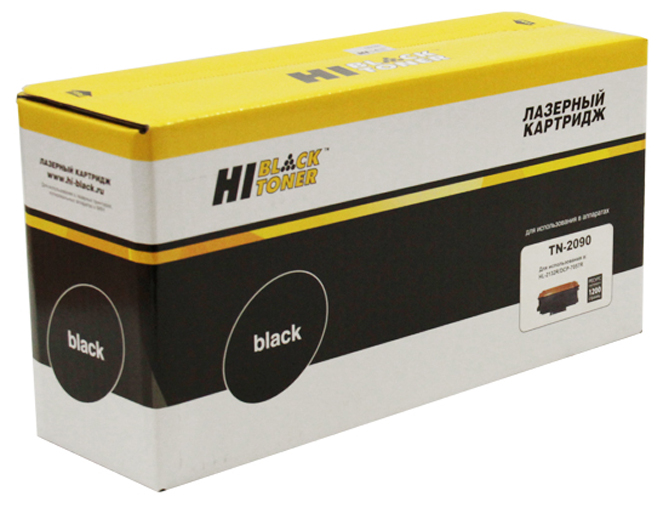 Тонер-картридж Brother HL 2132/ DCP 7057 (цвет: чёрный) [ресурс: 1 200 стр.] [артикул: HB-TN-2090] /совместимый [Hi-Black]/