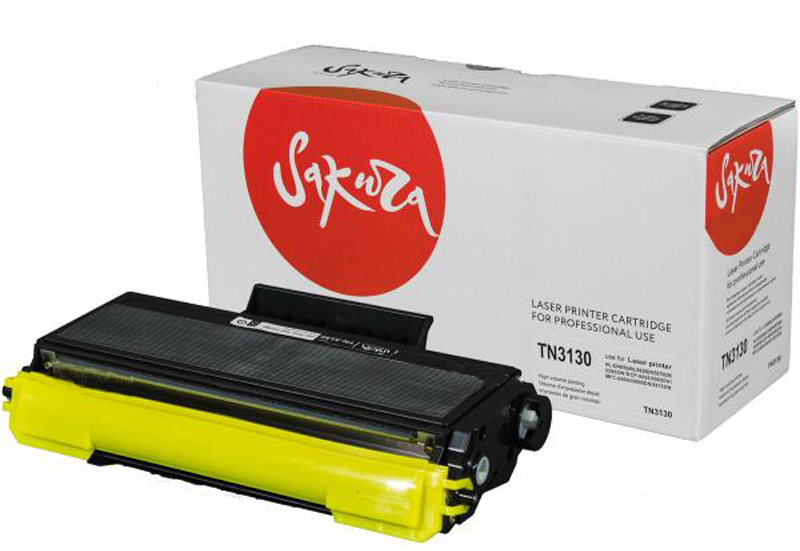 Тонер-Картридж Brother HL 5200ser/5280/ DCP 8060/8065/ MFC 8460/8870 (цвет: чёрный) [ресурс: 3 500 стр.] [артикул: SAC-TN3130] /совместимый [Sakura]/