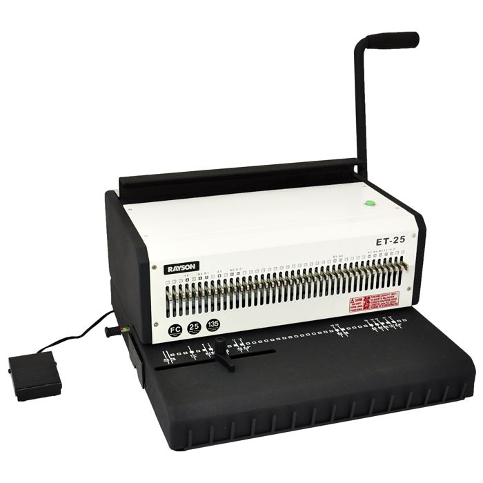 Брошюровщик для металлических пружин Rayson ET-25 (до 25 листов) /электрический/