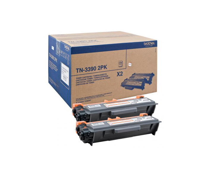 Тонер-картридж TN-3390 Brother HL 6180/ DCP 8250/ MFC 8950 (цвет: черный) [ресурс: 2 x 12 000 стр.] [артикул: TN3390TWIN] /оригинальный/