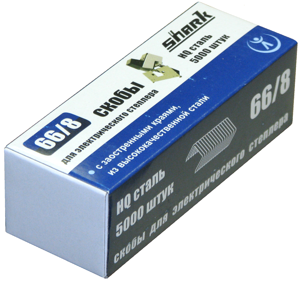 Скобы для степлера Shark 66/8 (HQ сталь) (5000шт./уп)