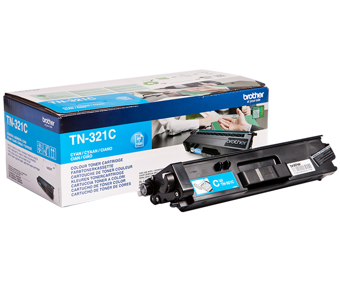 Тонер-картридж TN-321C Brother HL L8250/ MFC L8650 (цвет: голубой) [ресурс: 1 500 стр.] [артикул: TN321C] /оригинальный/