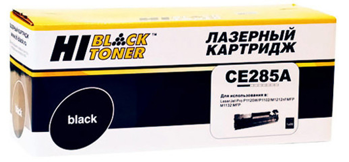 Тонер-картридж Hewlett Packard LJ Pro P1100/1109/ M1130/1217 (цвет: чёрный) [ресурс: 1 600 стр.] [артикул: HB-CE285A] /совместимый [Hi-Black]/