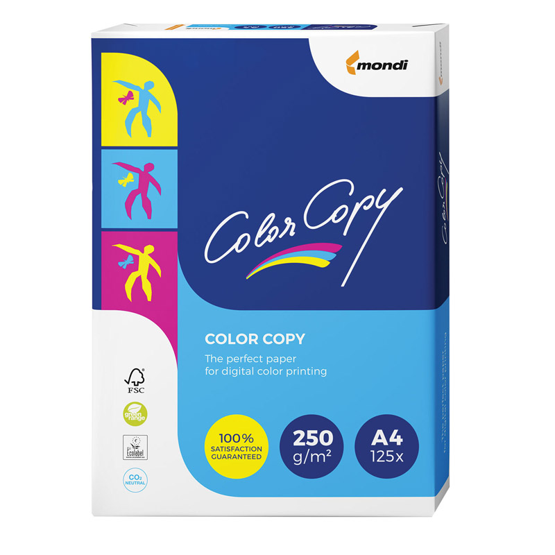 Бумага для лазерной печати Color Copy A4 (250 г/кв.м, 210x297 мм, 125 л/пач)