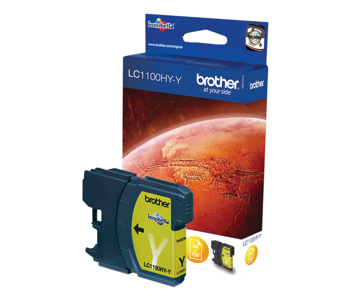 Картридж LC-1100HYY Brother DCP 6690/ MFC 5890/6890 (цвет: жёлтый) [ресурс: 750 стр.] [артикул: LC1100HYY] /оригинальный/