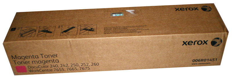 Тонер-картридж Xerox DC 240/250/242/252/260 (цвет: пурпурный) [ресурс: 2 х 34000 стр.] [артикул: 006R01451] /оригинальный/