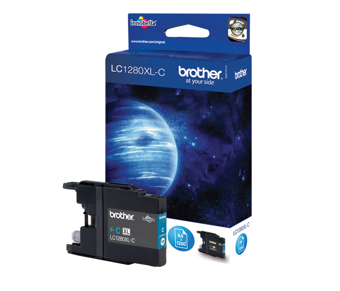 Картридж LC-1280XLC Brother MFC J5910/6910 (цвет: голубой) [ресурс: 1 200 стр.] [артикул: LC1280XLC] /оригинальный/