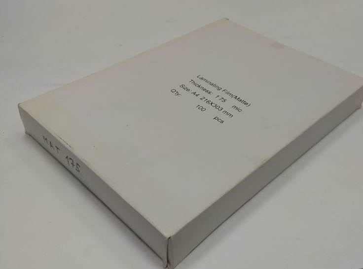 Пленка для ламинирования А4 (216х303мм, 2х175мкм, 100шт/уп) глянцевая /LF/