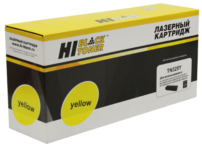 Тонер-картридж Brother HL 4150/4570 (цвет: жёлтый) [ресурс: 3 500 стр.] [артикул: HB-TN-325Y] /совместимый [Hi-Black]/