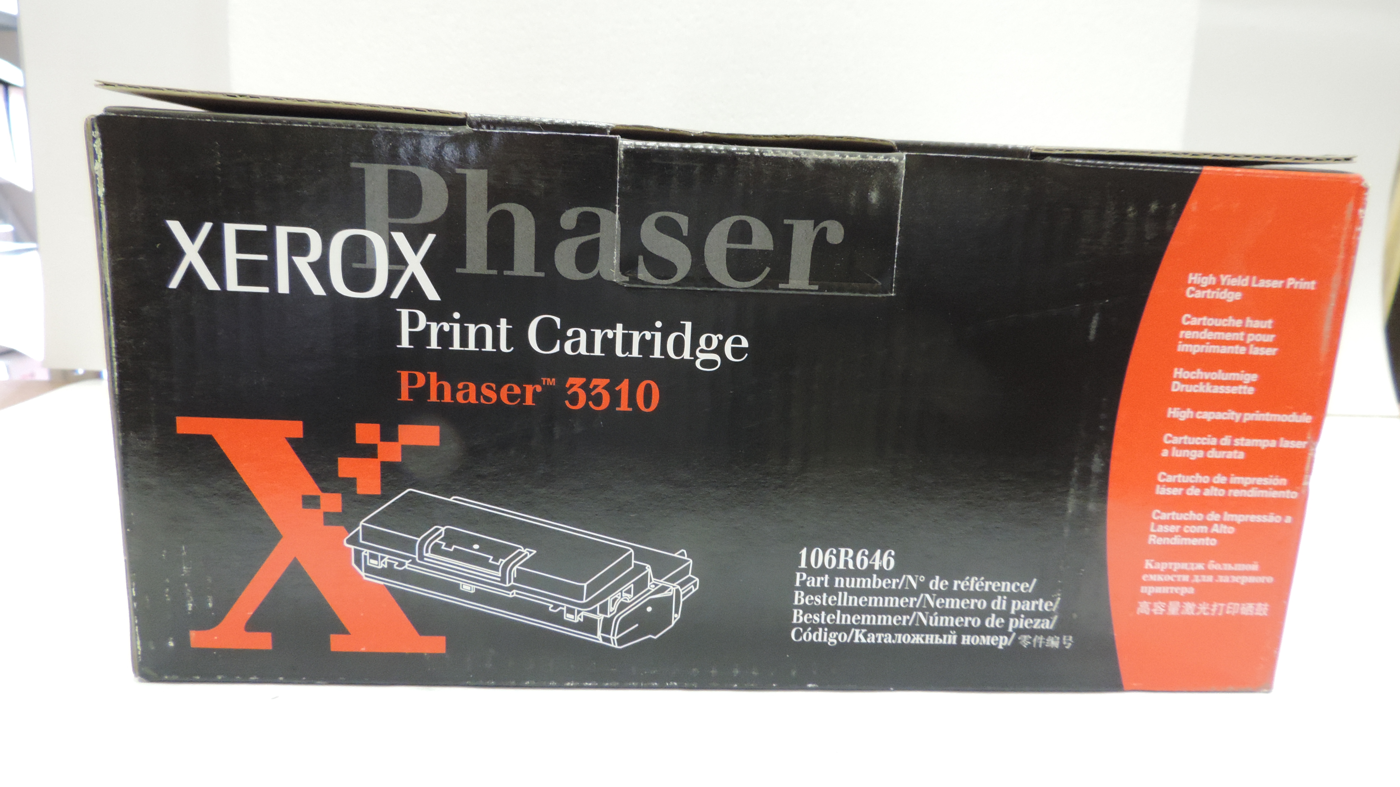 Принт-картридж Xerox Phaser 3310 (цвет: чёрный) [ресурс: 6 000 стр.] [артикул: 106R00646] /оригинальный/ [R]