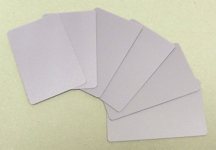 Пластиковая карта CIMage (модель: 13782, CR-80, 30mil (0.76 мм), материал: PVC, цвет: сиреневая искра, 10 шт./уп) [артикул 13782] [R]