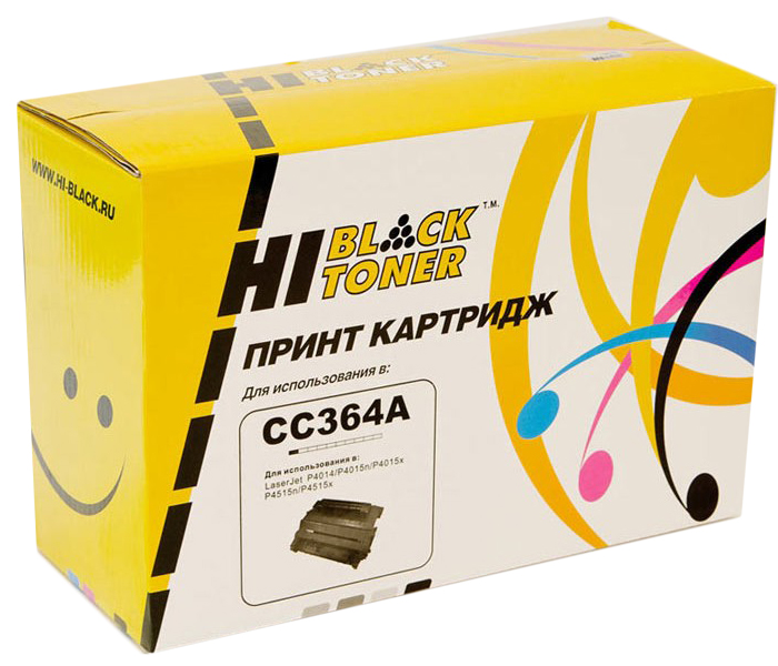 Тонер-картридж HP LJ P4010/4515 (цвет: чёрный) [ресурс: 10 000 стр.] [артикул: HB-CC364A] /совместимый [Hi-Black]/