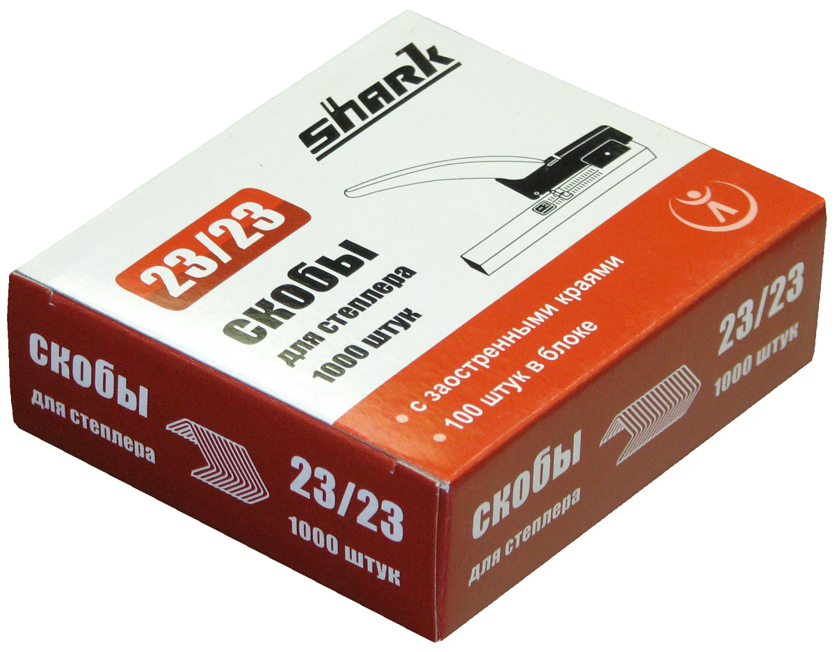Скобы для степлера Shark 23/23 (1000шт./уп)