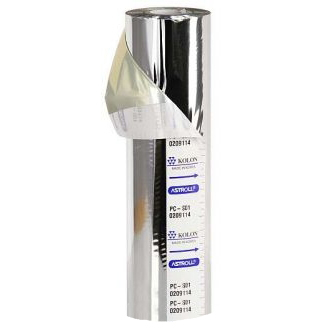 Фольга для горячего ламинирования "Глянцевая" (210мм х 120м, цвет: серебро)